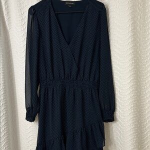 Banana Republic Navy Long Sleeve Dress